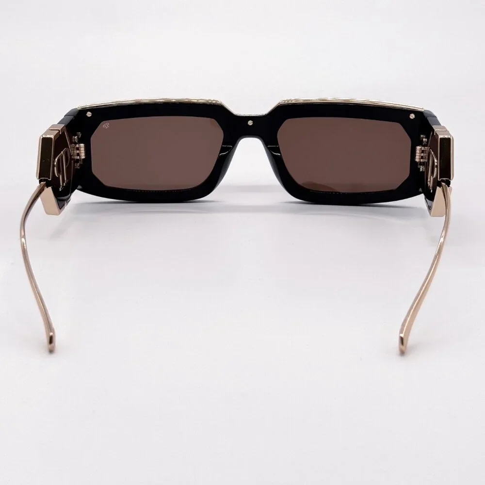 NEW PHILIPP PLEIN ROSE VENUS SPP119M 700G SHINY BLACK MEN SUNGLASSES